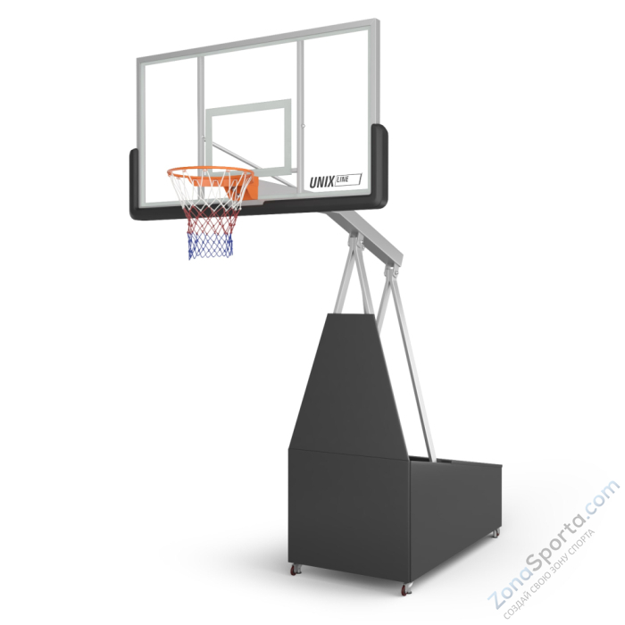 Баскетбольная стойка Unix Line B-Stand-TG PRO 72x42 R45 H120-305 см Баскетбольная стойка Unix Line B-Stand-TG PRO 72x42 R45 H120-305 см