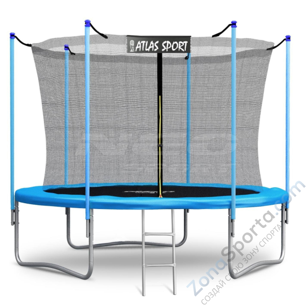 Батут Atlas Sport 312 см (внутренняя сетка и лестница) Blue Батут Atlas Sport 312 см (внутренняя сетка и лестница) Blue