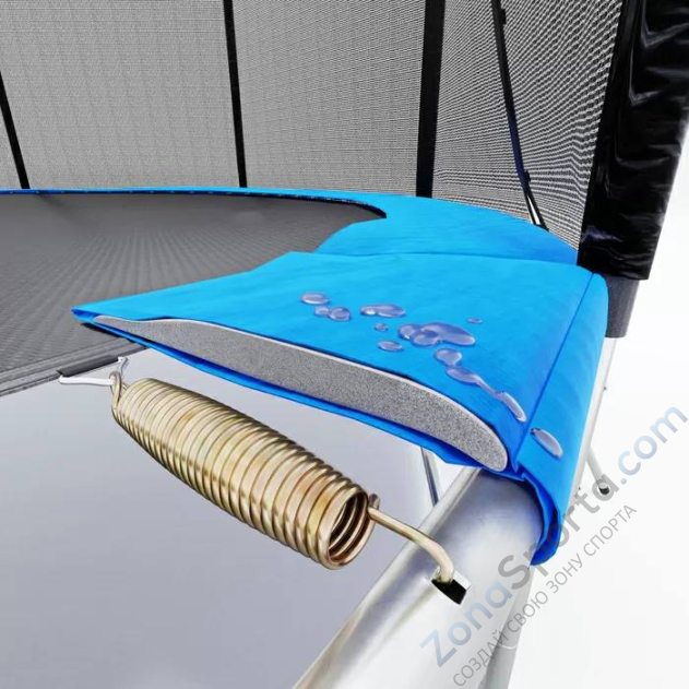 Батут Atlas Sport 374 см (12 ft) с внутренней сеткой и лестницей Green Батут Atlas Sport 374 см (12 ft) с внутренней сеткой и лестницей Green