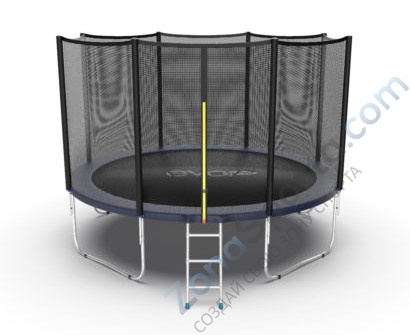 Батут Evo Jump External 12ft (Blue)  Батут Evo Jump External 12ft (Blue)