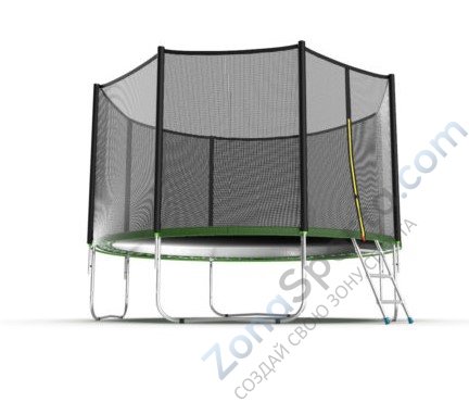 Батут Evo Jump External 12ft (Green)  Батут Evo Jump External 12ft (Green)