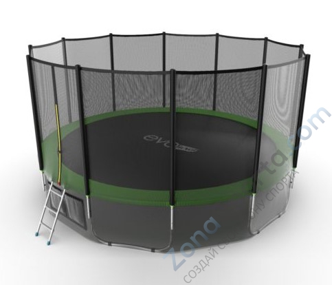 Батут Evo Jump External 16ft (Green) с нижней сетью