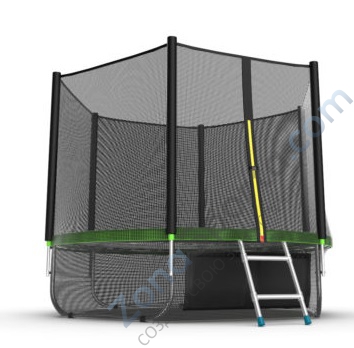 Батут Evo Jump External 8ft (Green) с нижней сетью