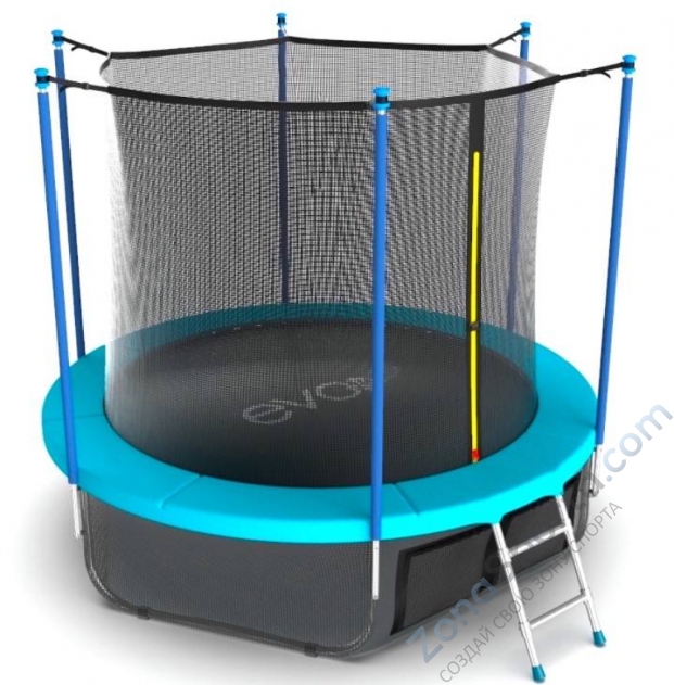 Батут Evo Jump Internal 12ft (Wave) с нижней сетью Батут Evo Jump Internal 12ft (Wave) с нижней сетью