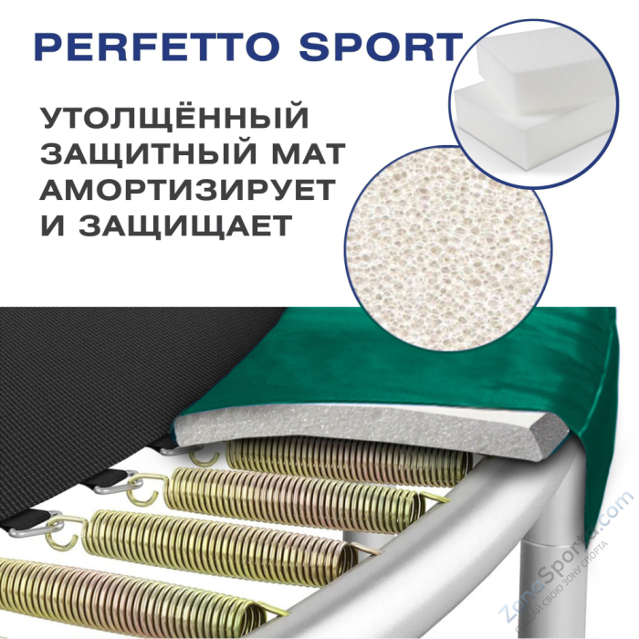 Батут с защитной сеткой Perfetto Sport 12 Dynamics диаметр 3,7 м Батут с защитной сеткой Perfetto Sport 12 Dynamics диаметр 3,7 м