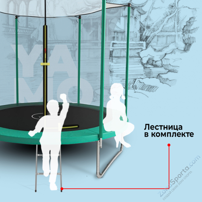 Батут Yamota BASIC 10ft (305 см) Батут Yamota BASIC 10ft (305 см)