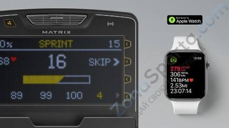Беговая дорожка Matrix Performance Plus с консолью Touch Беговая дорожка Matrix Performance Plus с консолью Touch