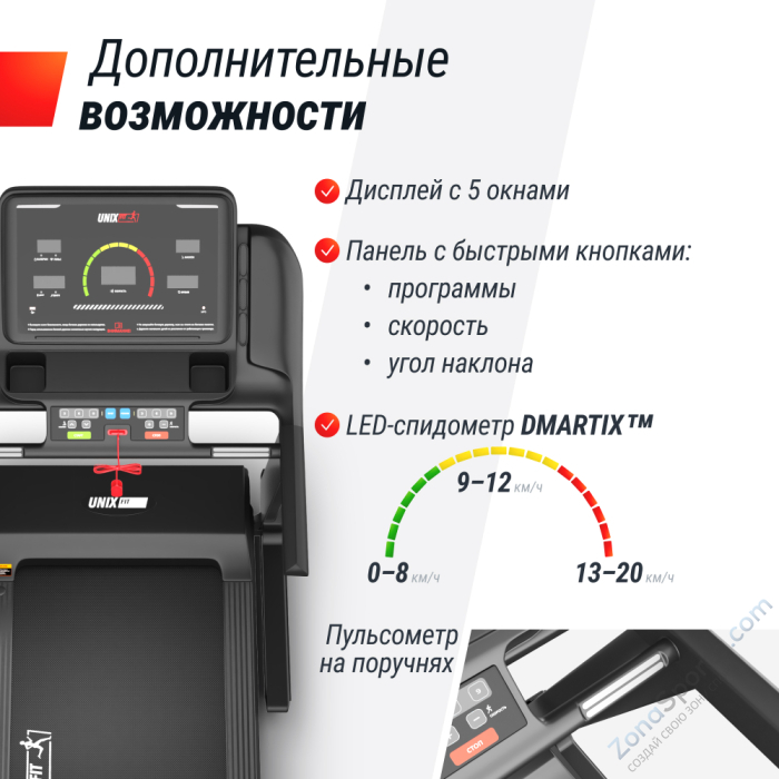 Беговая дорожка Unix Fit MX-950B Беговая дорожка Unix Fit MX-950B
