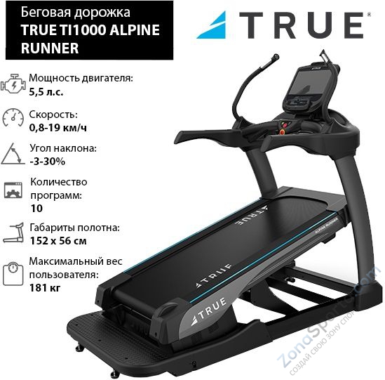Беговая дорожка True Fitness Alpine Runner Emerge Беговая дорожка True Fitness Alpine Runner Emerge
