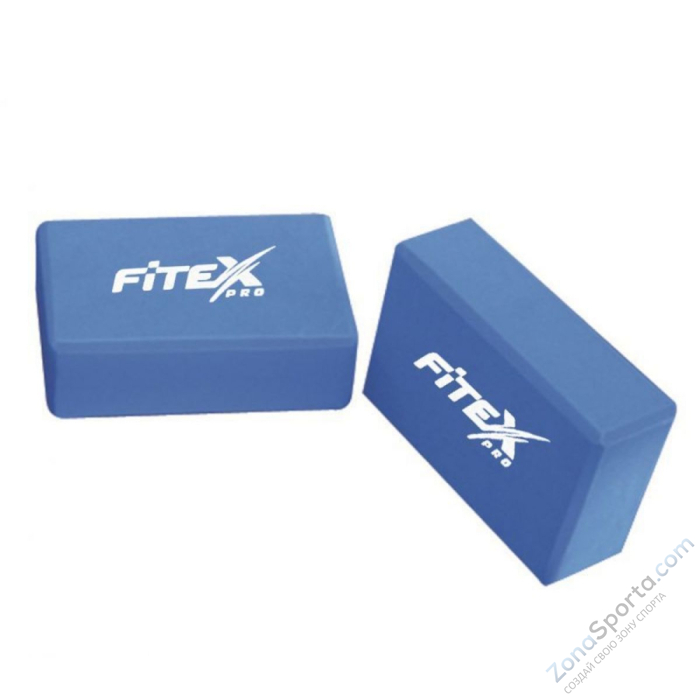 Блок для йоги синий 23х15х7.6 см Fitex FTX-1219 Блок для йоги синий 23х15х7.6 см Fitex FTX-1219