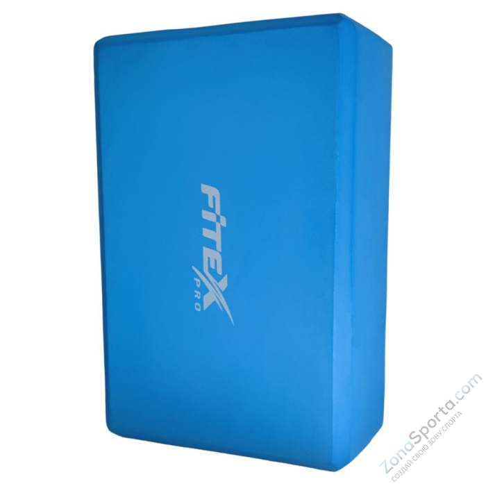 Блок для йоги синий 23х15х7.6 см Fitex FTX-1219 Блок для йоги синий 23х15х7.6 см Fitex FTX-1219