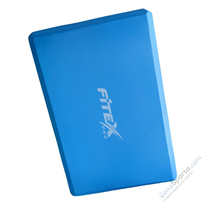 Блок для йоги синий 23х15х7.6 см Fitex FTX-1219 Блок для йоги синий 23х15х7.6 см Fitex FTX-1219
