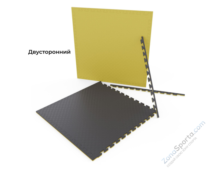 Будо-мат EVA DFC 100 x 100 см, 20 мм, цвет желто-графитовый Будо-мат EVA DFC 100 x 100 см, 20 мм, цвет желто-графитовый