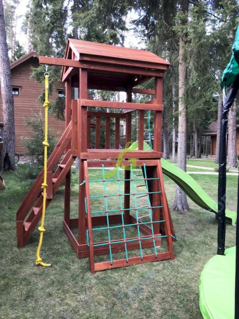 Деревянная детская площадка для дачи Igragrad Панда Фани Tower скалодром Деревянная детская площадка для дачи Igragrad Панда Фани Tower скалодром