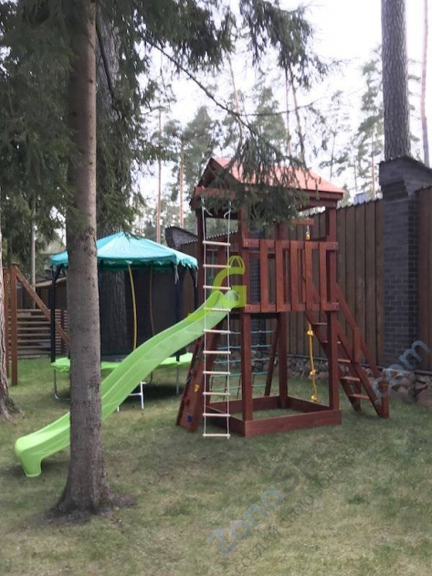 Деревянная детская площадка для дачи Igragrad Панда Фани Tower скалодром Деревянная детская площадка для дачи Igragrad Панда Фани Tower скалодром