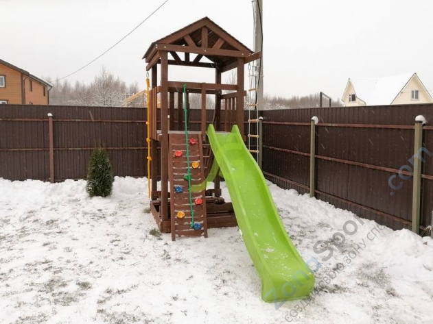 Деревянная детская площадка для дачи Igragrad Панда Фани Tower скалодром Деревянная детская площадка для дачи Igragrad Панда Фани Tower скалодром