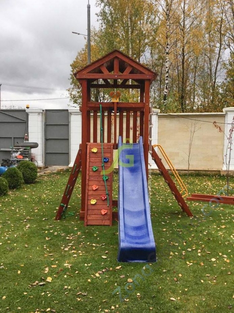 Деревянная детская площадка для дачи Igragrad Панда Фани Tower скалодром Деревянная детская площадка для дачи Igragrad Панда Фани Tower скалодром