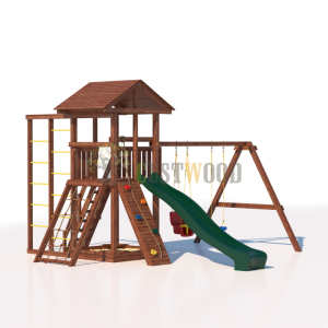Детская деревянная игровая площадка для улицы дачи CustWood Active 6