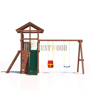 Детская деревянная игровая площадка для улицы дачи CustWood Active 6