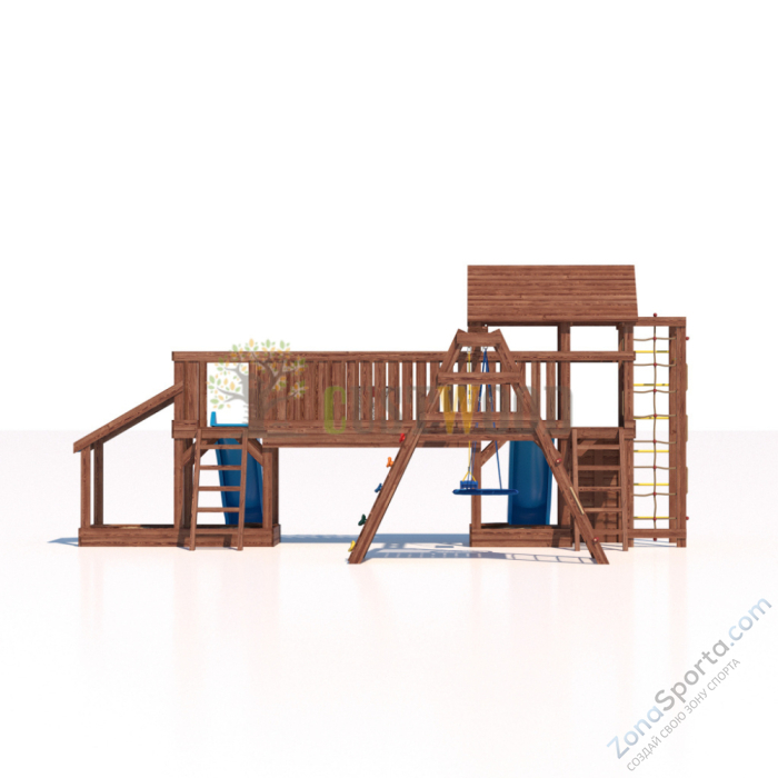 Детская деревянная игровая площадка для улицы дачи CustWood Scout SC12 Детская деревянная игровая площадка для улицы дачи CustWood Scout SC12