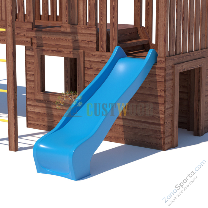 Детская деревянная игровая площадка для улицы дачи CustWood Scout SC11 Детская деревянная игровая площадка для улицы дачи CustWood Scout SC11