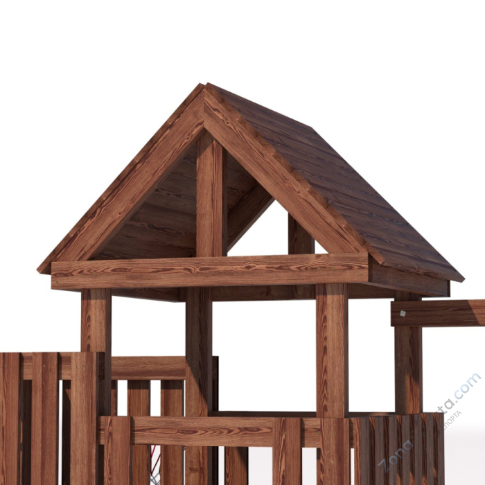 Детская площадка CustWood Junior Color JC9 с деревянной крышей Детская площадка CustWood Junior Color JC9 с деревянной крышей