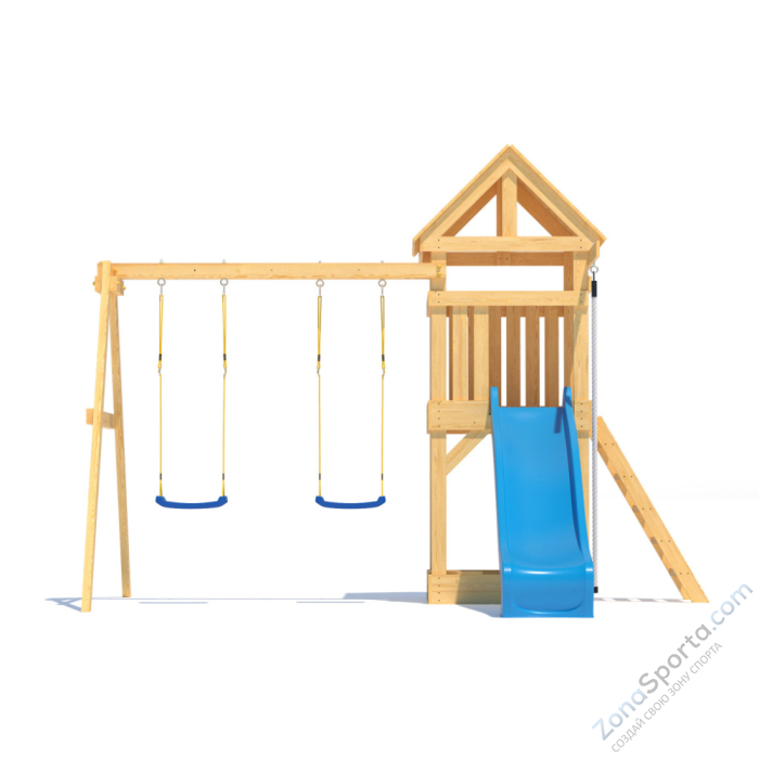 Детская площадка CustWood Scout S1 с деревянной крышей Детская площадка CustWood Scout S1 с деревянной крышей