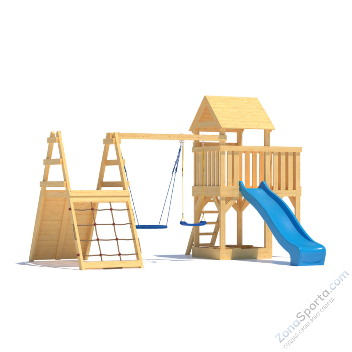 Детская площадка CustWood Scout S8 с деревянной крышей Детская площадка CustWood Scout S8 с деревянной крышей