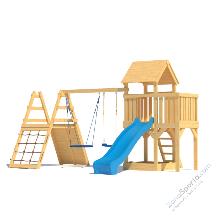 Детская площадка CustWood Scout S8 с деревянной крышей Детская площадка CustWood Scout S8 с деревянной крышей