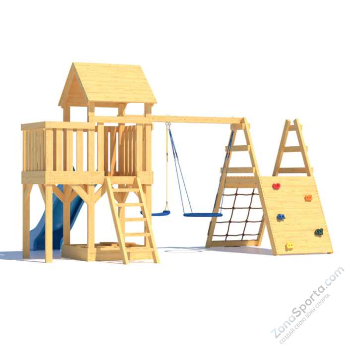 Детская площадка CustWood Scout S8 с деревянной крышей Детская площадка CustWood Scout S8 с деревянной крышей