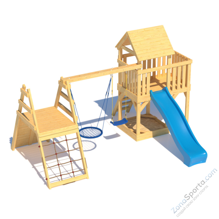 Детская площадка CustWood Scout S8 с деревянной крышей Детская площадка CustWood Scout S8 с деревянной крышей
