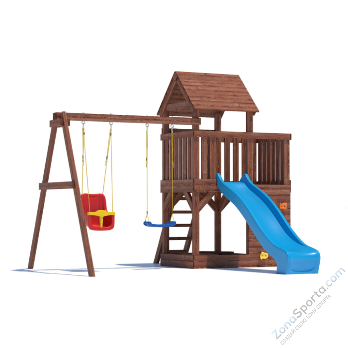 Детская площадка CustWood Scout SC3 с деревянной крышей Детская площадка CustWood Scout SC3 с деревянной крышей