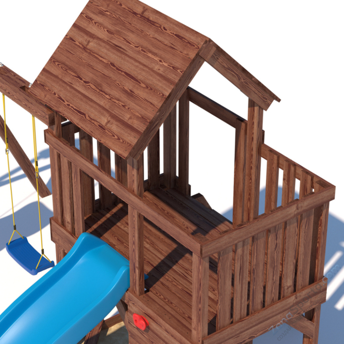 Детская площадка CustWood Scout SC3 с деревянной крышей Детская площадка CustWood Scout SC3 с деревянной крышей