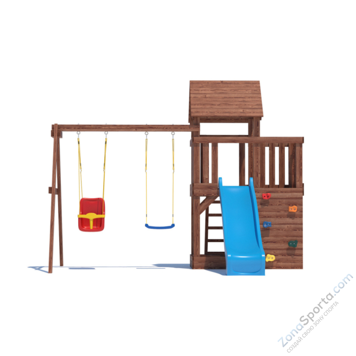 Детская площадка CustWood Scout SC3 с деревянной крышей Детская площадка CustWood Scout SC3 с деревянной крышей