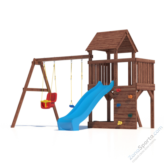 Детская площадка CustWood Scout SC3 с деревянной крышей Детская площадка CustWood Scout SC3 с деревянной крышей