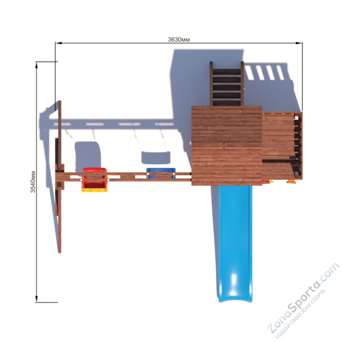 Детская площадка CustWood Scout SC3 с деревянной крышей Детская площадка CustWood Scout SC3 с деревянной крышей