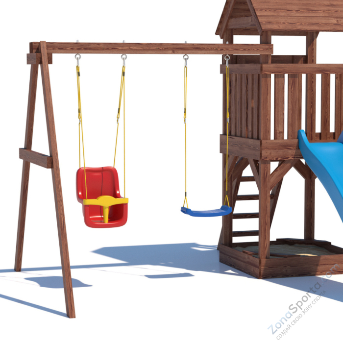 Детская площадка CustWood Scout SC3 с деревянной крышей Детская площадка CustWood Scout SC3 с деревянной крышей