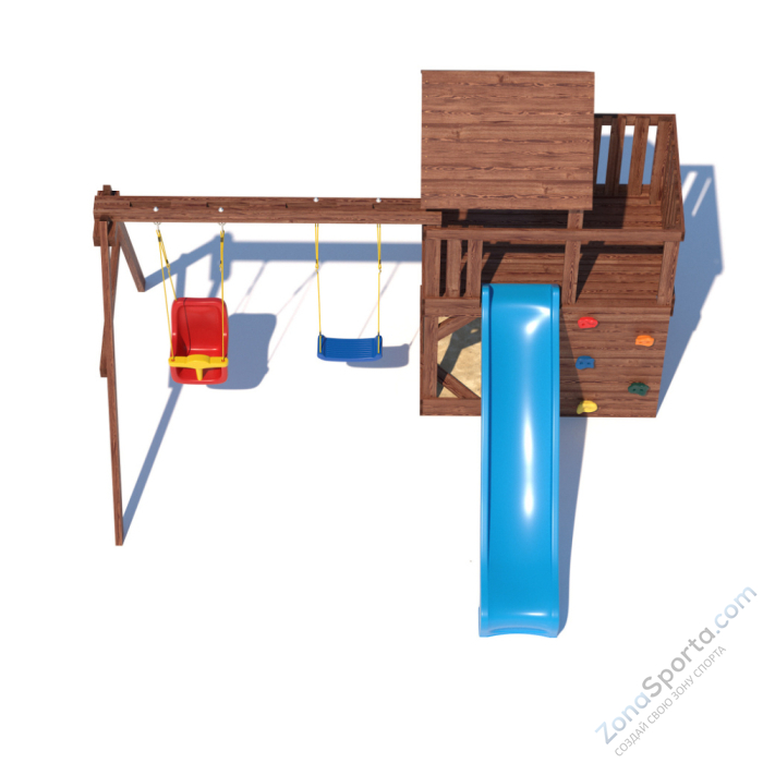 Детская площадка CustWood Scout SC3 с деревянной крышей Детская площадка CustWood Scout SC3 с деревянной крышей