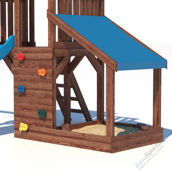 Детская площадка CustWood Scout SC7 с деревянной крышей Детская площадка CustWood Scout SC7 с деревянной крышей