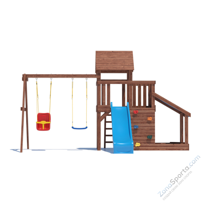 Детская площадка CustWood Scout SC7 с деревянной крышей Детская площадка CustWood Scout SC7 с деревянной крышей