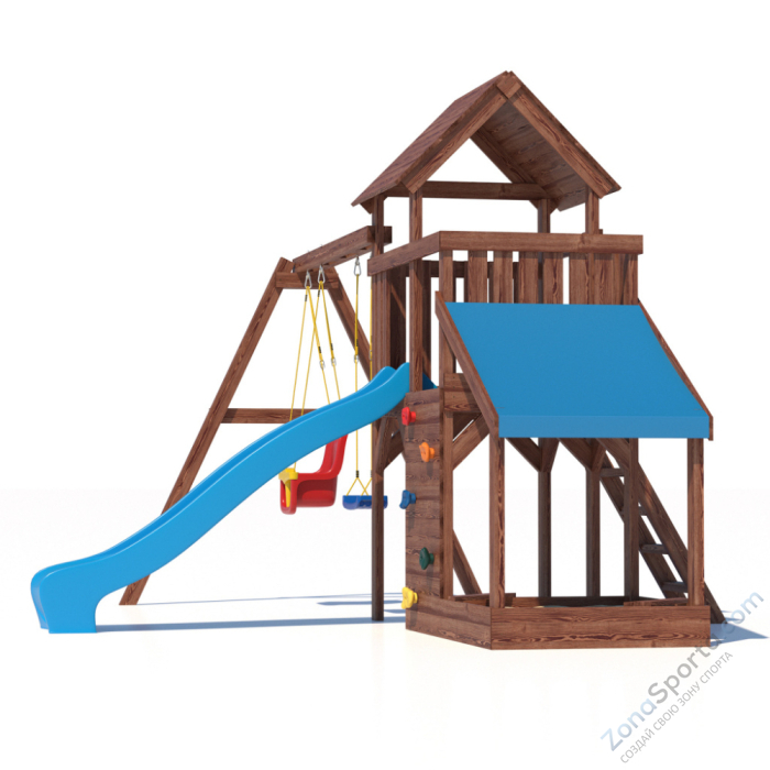 Детская площадка CustWood Scout SC7 с деревянной крышей Детская площадка CustWood Scout SC7 с деревянной крышей