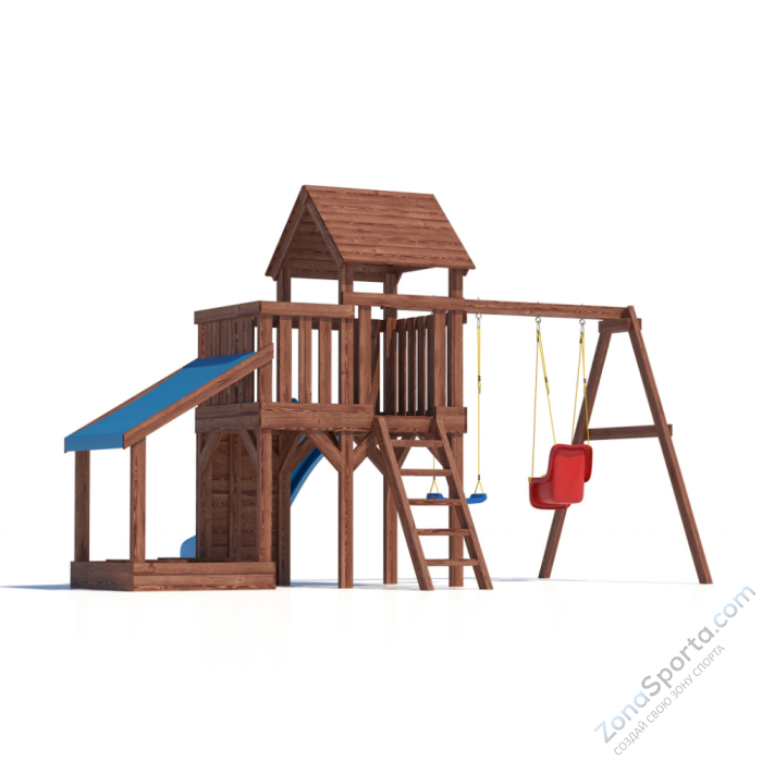 Детская площадка CustWood Scout SC7 с деревянной крышей Детская площадка CustWood Scout SC7 с деревянной крышей