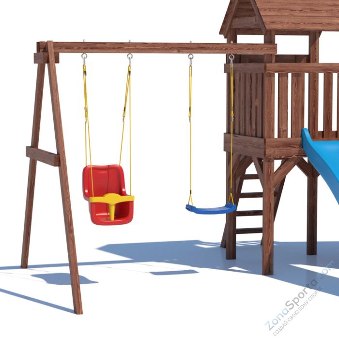 Детская площадка CustWood Scout SC7 с деревянной крышей Детская площадка CustWood Scout SC7 с деревянной крышей