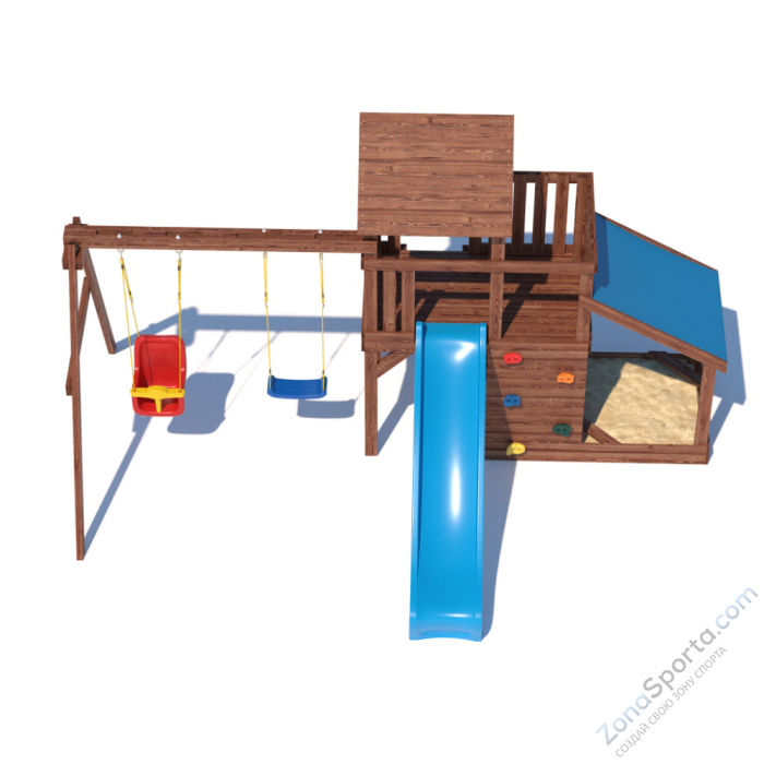 Детская площадка CustWood Scout SC7 с деревянной крышей Детская площадка CustWood Scout SC7 с деревянной крышей