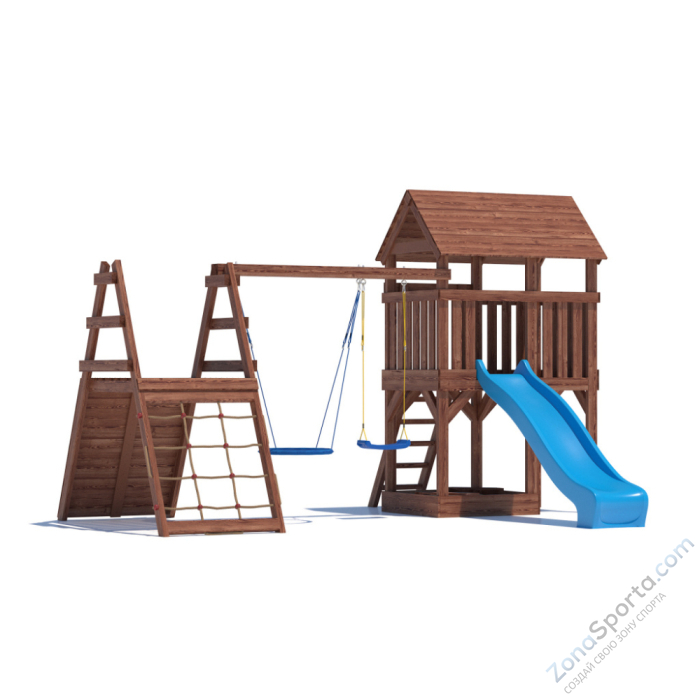 Детская площадка CustWood Scout SC8+ с большой деревянной крышей Детская площадка CustWood Scout SC8+ с большой деревянной крышей
