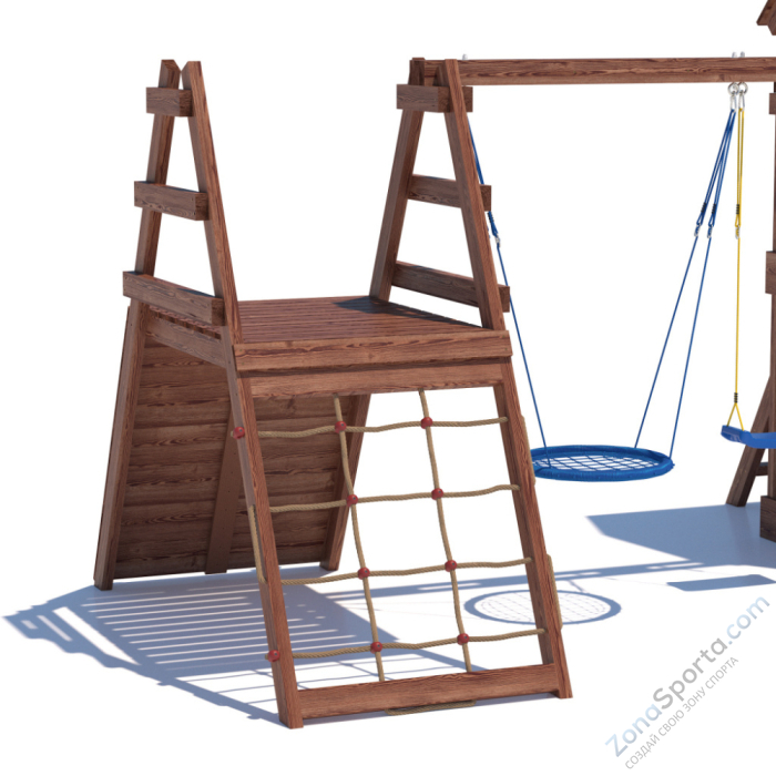 Детская площадка CustWood Scout SC8+ с большой деревянной крышей Детская площадка CustWood Scout SC8+ с большой деревянной крышей