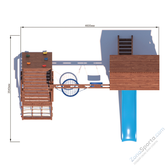 Детская площадка CustWood Scout SC8+ с большой деревянной крышей Детская площадка CustWood Scout SC8+ с большой деревянной крышей