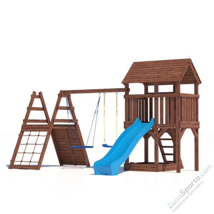Детская площадка CustWood Scout SC8+ с большой деревянной крышей Детская площадка CustWood Scout SC8+ с большой деревянной крышей