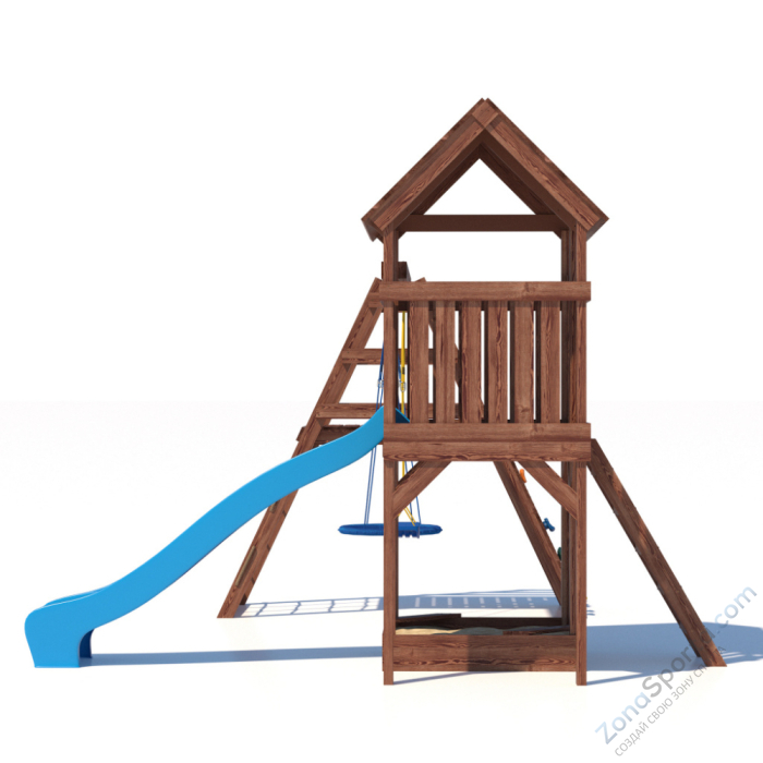Детская площадка CustWood Scout SC8+ с большой деревянной крышей Детская площадка CustWood Scout SC8+ с большой деревянной крышей