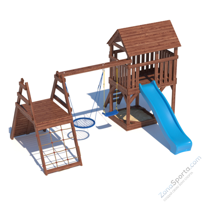 Детская площадка CustWood Scout SC8+ с большой деревянной крышей Детская площадка CustWood Scout SC8+ с большой деревянной крышей